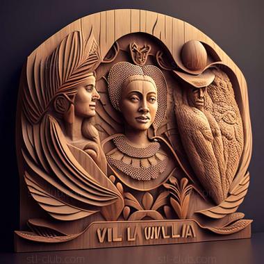 3D model Vlla Olva in Paraguay (STL)